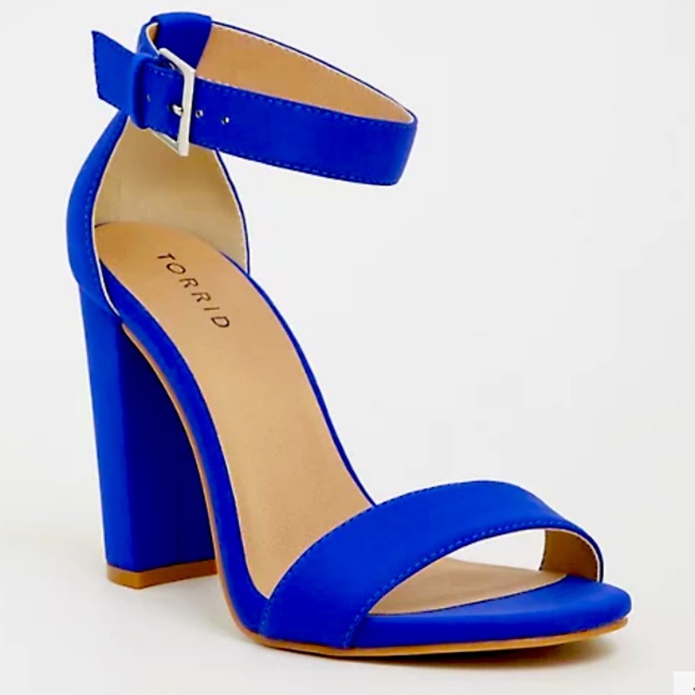 Torrid Royal Blue Two Strap Heel 9W